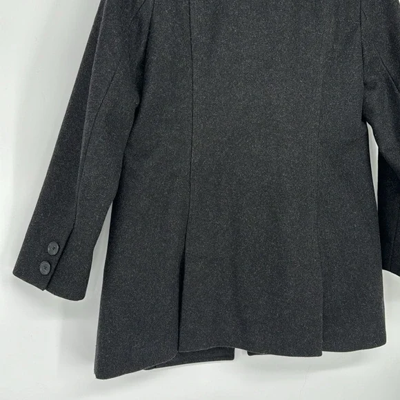 J. Crew Women’s Gray Wool Blend Double Breasted Pea Coat Jacket Size PXS Classic - Picture 11 of 13
